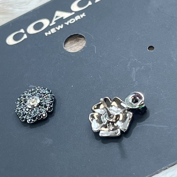 Coach Sparkling Daisy Stud Earrings - Picture 7 of 7
